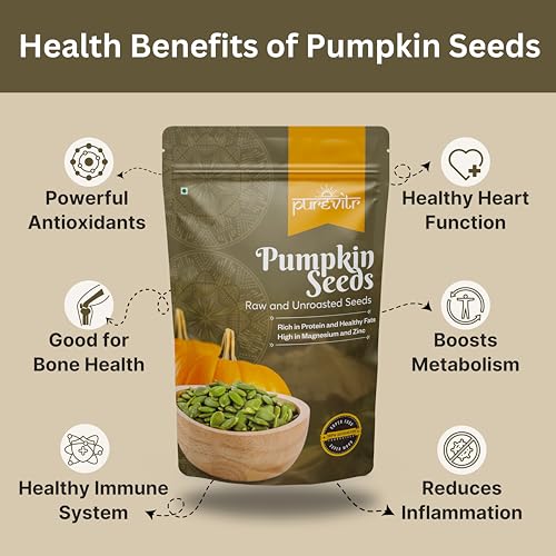 Image of Purevitr Pumpkin Seeds & Flax Seeds Combo | 400g (200g Each) | High in Protein, Fiber & Omega-3 | Nutrient-Rich Superfood | Raw & Natural