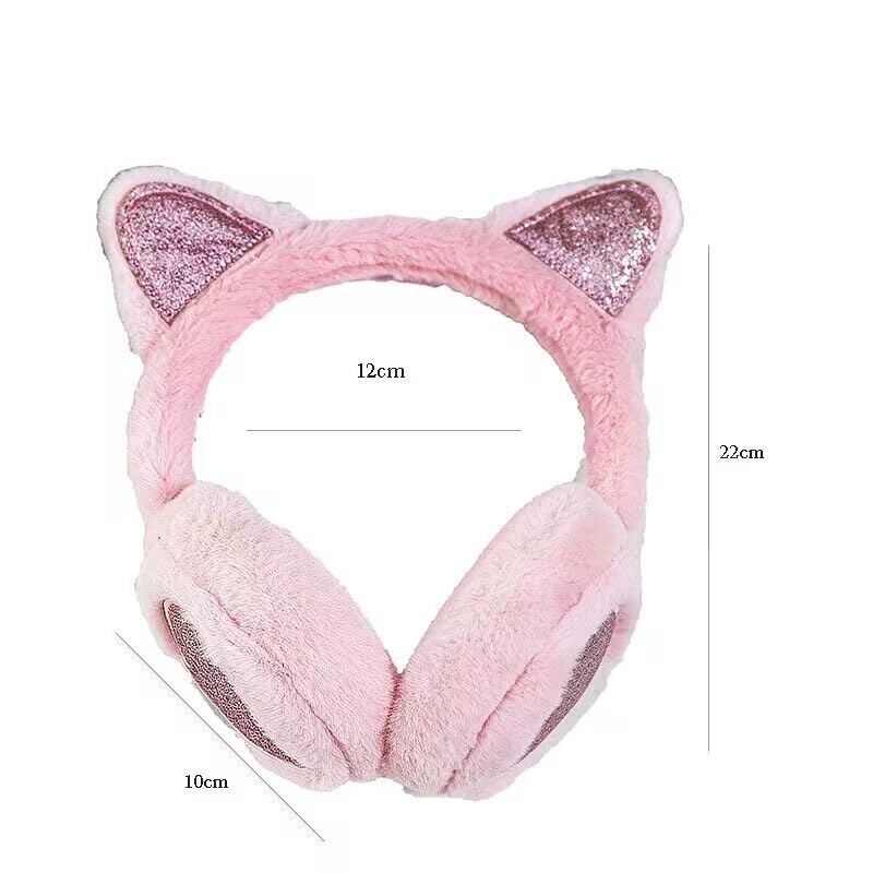 Kids Ear Muffs for Winter Plush Earmuffs Cartoon Cat Ear Earmuffs Cold-proof Lovely Winter Ear Warmer Warm Ear Muffs2