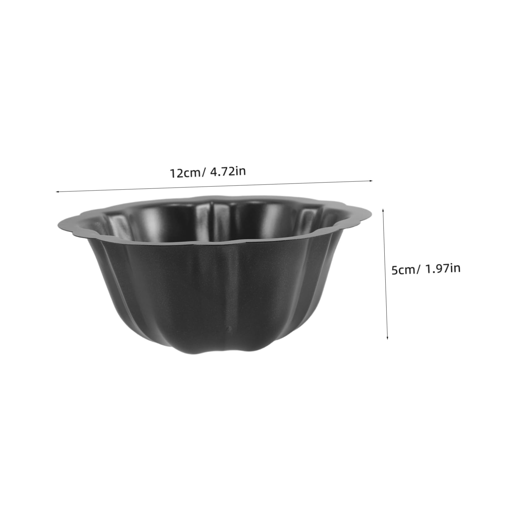 Molde para Hornear Mini Pasteles 10 Piezas de Acero al Carbono Negro | Formas de Dibujos Animados , Ligero y Fácil de Guardar , para Cumpleaños y Fiestas Antiadherente