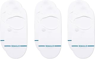 Stance Icon Classic Casual No Show Socks 3-Pack, No Slip Grip - Cotton Blend - Light Cushioning - Arch Support