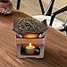 YSZYPETHE Handmade Ceramic Aromatherapy Diffuser,Herb Burner & Candle Wax Warmer with Tealight Holder, Home Fragrance Accessories for Relaxation & Meditation-B