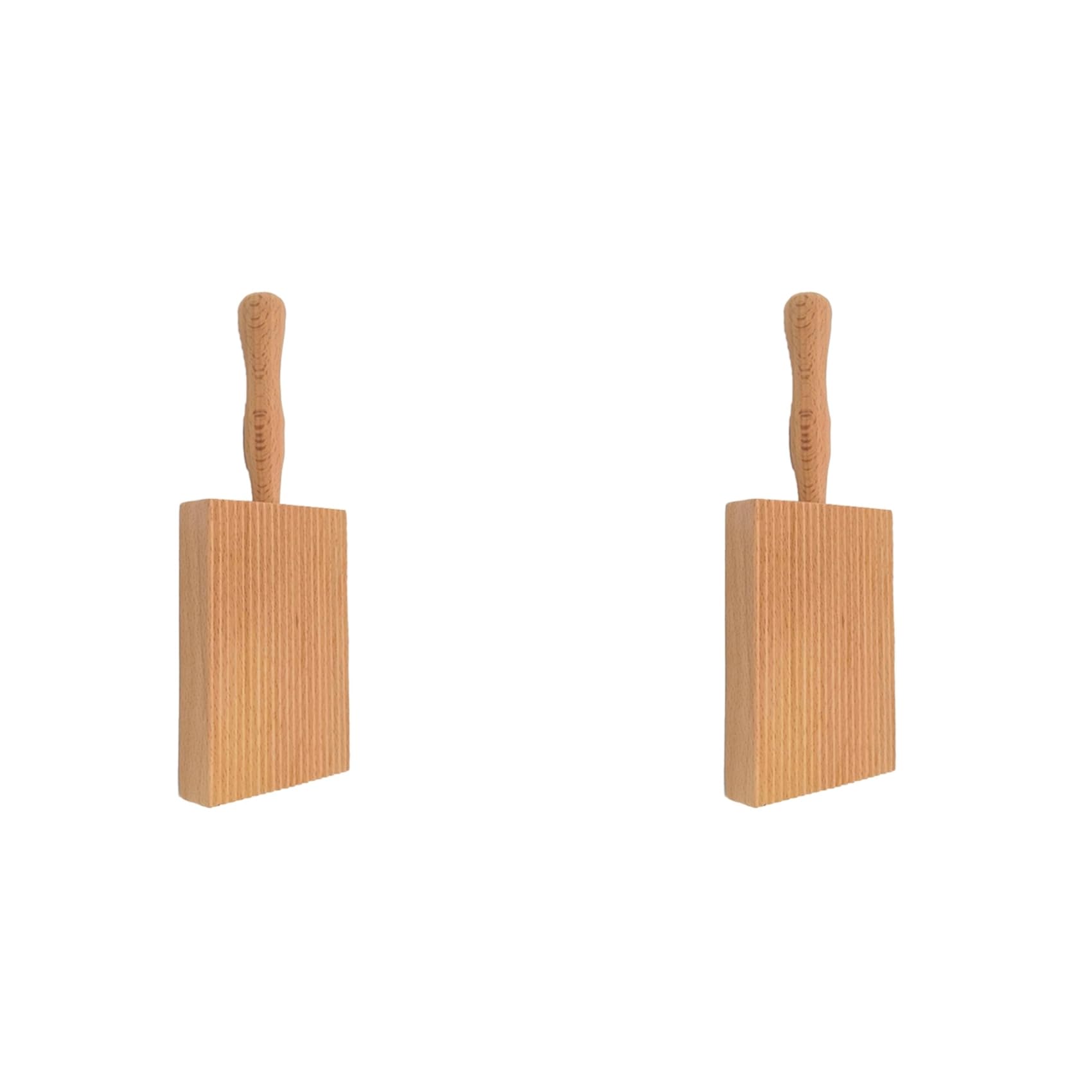 Hndhbfgrt 2X Pasta Making Board, Gnocchi Board, Beech Wood Gnocchi Board Butter Board Dough A
