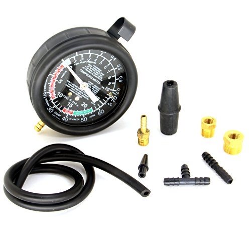 HFS(R) Carburetor Carb Valve Fuel Pump Pressure & Vacuum Tester Gauge Test Kit for Carburetor Settings and Valve Adjustments