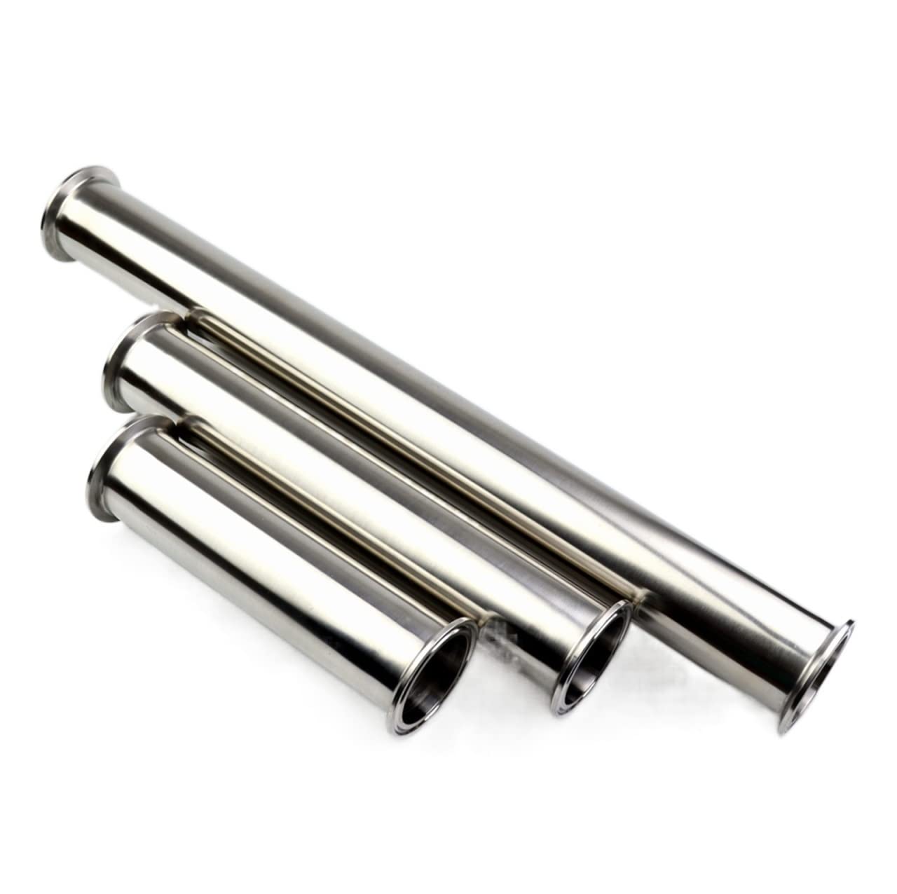 19/25/38/51/76mm SS304 Spool Tube Ferrule 50.5/64/91mm Flange Silicon Gasket Tri Clamp Pipe Fittings Length 100mm-500mm Cheerfully (Color : 1 pcs, Size : 76MM X Ferrule 91_L300MM)