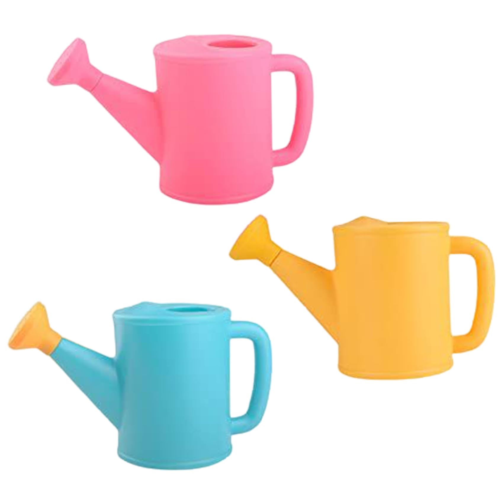 Watering Can Set, 3PCS Small Plastic Kids Gardening Cans - 800ml Cute Water Can for Indoor Plants, Outdoor Garden