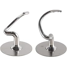 K45DH Dough Hook Attachment for 4.5-5 Quart Tilt-Head Stand Mixer, Stainless Steel Spiral Dough Hook