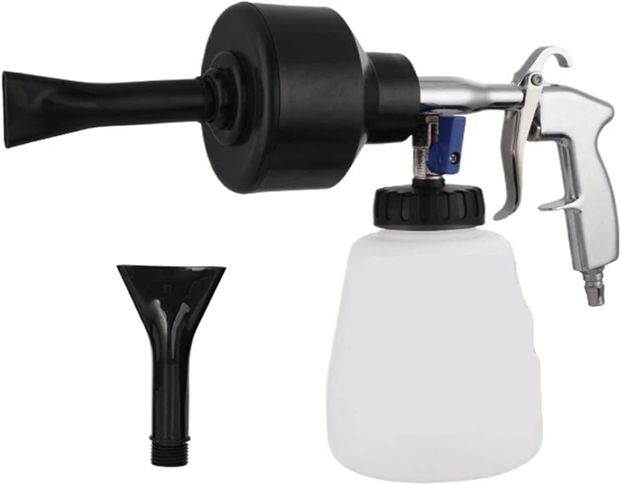 High Pressure Car Interior Cleaning Gun Sprayer Auto Detailing Cleaning Car Detailing Dry Washing Gun with Nozzle, 1L Bottle(Japanese Style)