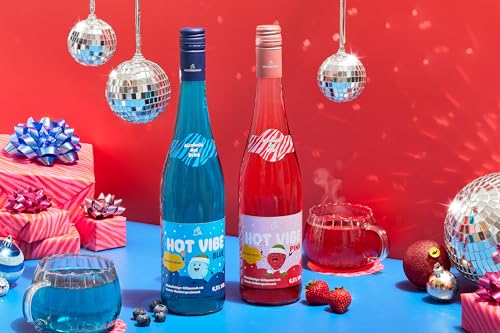 KATLENBURGER – Hot Vibe Pink | Ein farbenfrohes Heißgetränk mit fruchtiger Erdbeernote. Leichtalkoholisches Heißgetränk im bunten Dopamine-Style für gute Laune | Inhalt: 6x 750ml, 5,5% vol.