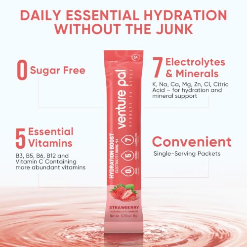 Image of Venture Pal Sugar Free Electrolyte Powder, Liquid Daily IV Hydration Packet