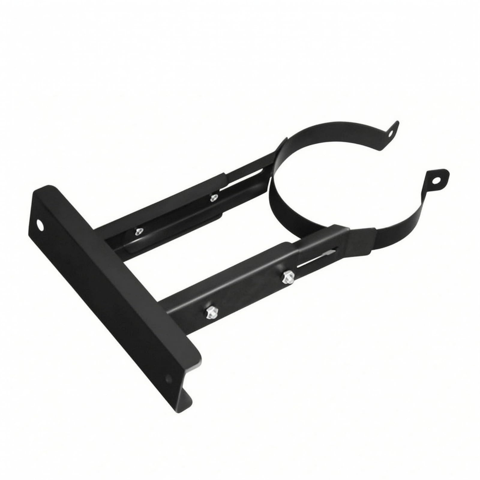 Staffa Supporto Staffa Tubo Fumo Collare Struttura Robusta in Acciaio Inox con Fissaggi Visibili E Blocco Anti Vibrazioni Adatta per Installazioni Riscaldamento Casa , Nero , Φ150mm
