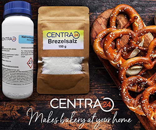 Centra24 Brezelsalz, Spezialsalz für Brezeln, Laugengebäck und universeller Einsatz in Küche OHNE Trennmittel in Bäckerqualität, in wiederverschließbaren Beutel (150 GR)
