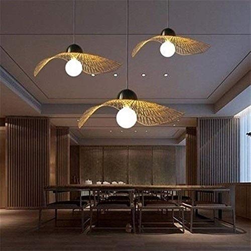 Chandelle de bambou tropicale, création rustique d'exception pour intérieur - 3