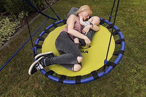 HUDORA Nestschaukel 120 cm mit Schaukel-Gestell aus Metall – Gartenschaukel – 64023 - 2