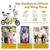 Folding Electric Tricycle for Adults, 3-Wheel Electric Bike with Passenger Seat and Big Basket, 48V 10.4Ah Battery, Max Load 180 Kg #1