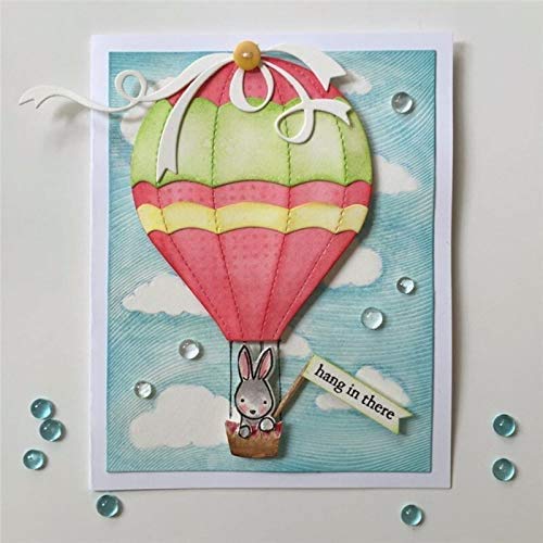 Hot Air Balloons Metal Cutting Dies - Spring Holiday DIY Scrapbooking & Card Making Templates