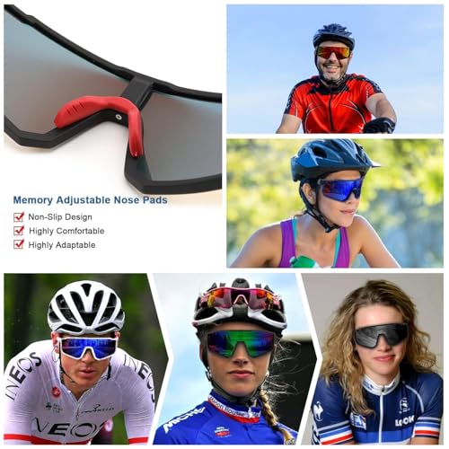 Image of MAXO POLARIZED Sports Sunglasses for Cricket Cycling Riding Biking Night Driving - Lightweight UV400 Protected Anti Glare Branded Goggles for Men - Stylish Mirrored Performance Shades