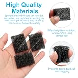 30 Stück Haustierbrunnenfilter, Katzenbrunnenfilterersatz Ersetzte Schaumstofffilter für Katze Hund Wasser Dispenser Filter 35x25x9mm schwarz