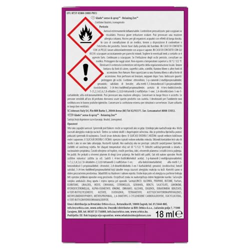 Glade Sense & Spray Profumatore per Ambienti con Olii Essenziali e Sensore smart di Movimento, Fragranza Relaxing Zen, 1 Diffusore e 1 Ricarica, 2 Pile AA - Immagine 1