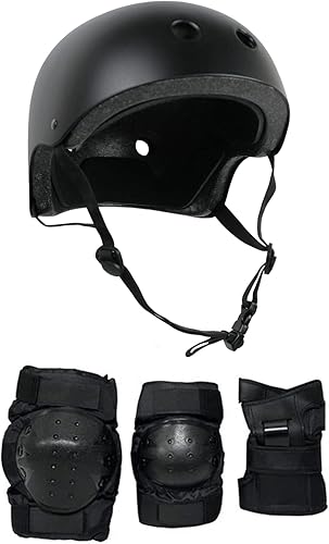 Miniatura 2 de El combo de casco y almohadillas para monopatín incluye casco, rodilleras, coderas, muñequeras, elige tamaño y color