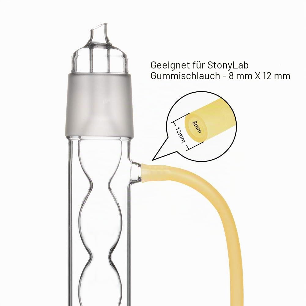 stonylab 500 ml Soxhlet-Extraktionsapparat, Borosilikatglas 45/40 Soxhlet-Extraktor mit Allihn-Kühler und 2 Flachbodenkolben 500 ml mit 24/40 Schliff, Komplettset
