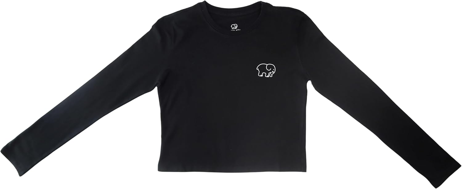 Ivory Ella Womens Shrunken L/S Tee - Image 4