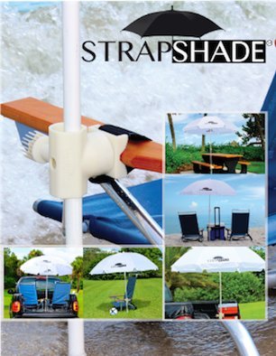 Strap Shade Beach Umbrella Anchor Mount (Color: Pink, White, Or Green) (White) #TOP3
