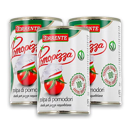 Tomates concassées Pomopizza La Torrente - Carton de 3 pièces de 5kg