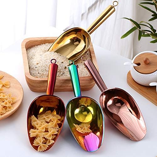 IJsschep, Onader roestvrijstalen meelschep vulschep, kleine voerschep zakschep weegschep voor keuken bar bruiloft buffet party, roestvrij & vaatwasmachinebestendig - 5 ounce