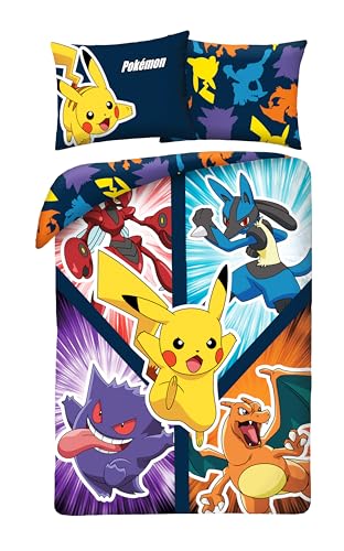 Pokémon Bettwäsche 135x200+80x80 100% Mikrofaser Pikachu