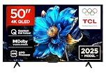 TCL 50P7K 50” QLED,4K HDR TV, Google TV, Smart TV((Dolby Vision & Atmos, Game Master, Motion clarity)