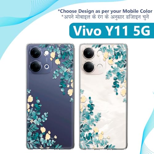Image of Soft Silicon Slimfit Back Cover for Vivo Y11 5G, Stylish Printed Back Cover for Vivo Y11 5G -D0153