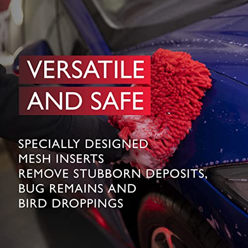 Autoglym Microfibre Noodle Wash Mitt - Mircrofibre Cleaning Mitt Specially Designed For a Quick, Streak-free Finish on Car Paintwork and Glass - Image 4