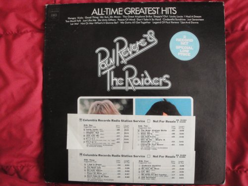 Paul Revere & The Raiders All-Time Greatest Hits featuring Mark Lindsay 1972 Columbia Records KG...