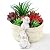 WONDHOME Rabbit Flower Pot Succulent Planter Garden Pots, Decorative Flower Pot,Animal Shaped Cartoon Planter Pots,Art Decorations