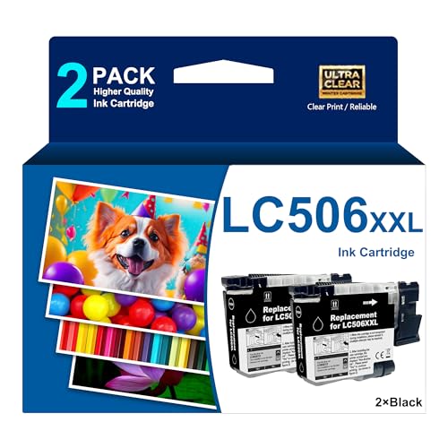 Image of Super High Yield LC 506 506XXL LC506XXL Ink Cartridges 2-Pack Black