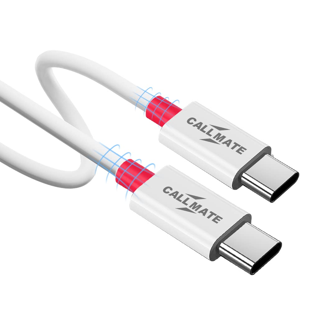 CALL MATE Type C to Type C Cable 65W/5A Fast Charging Type C Charger Cord Compatible with Samsung Galaxy S22/S22+, S21/S21+ Ultra 5G, S20/S20+ Ultra 5G, Note 20/10, Pixel, Switch & More, White (B0BBMHVHX1) Amazon Price History, Amazon Price Tracker