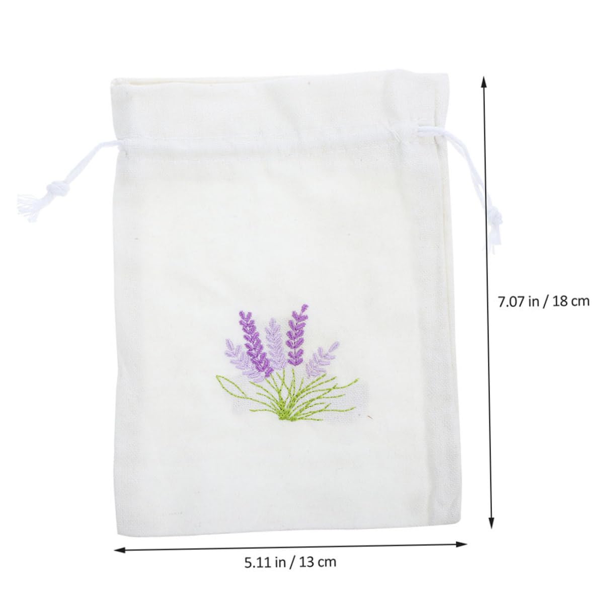 KOMBIUDA Empty Sachet Bags Small Decorative Drawstring Bags Lavender Fabric Packaging for Wedding Party