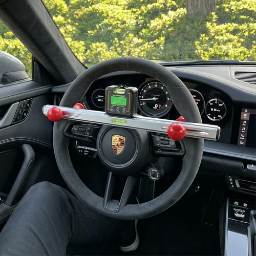 Image of Steering Wheel Level Alignment Tool with Digital Angle Level - Spring Loaded Universal Fit 8-15 Inch Steering Wheels