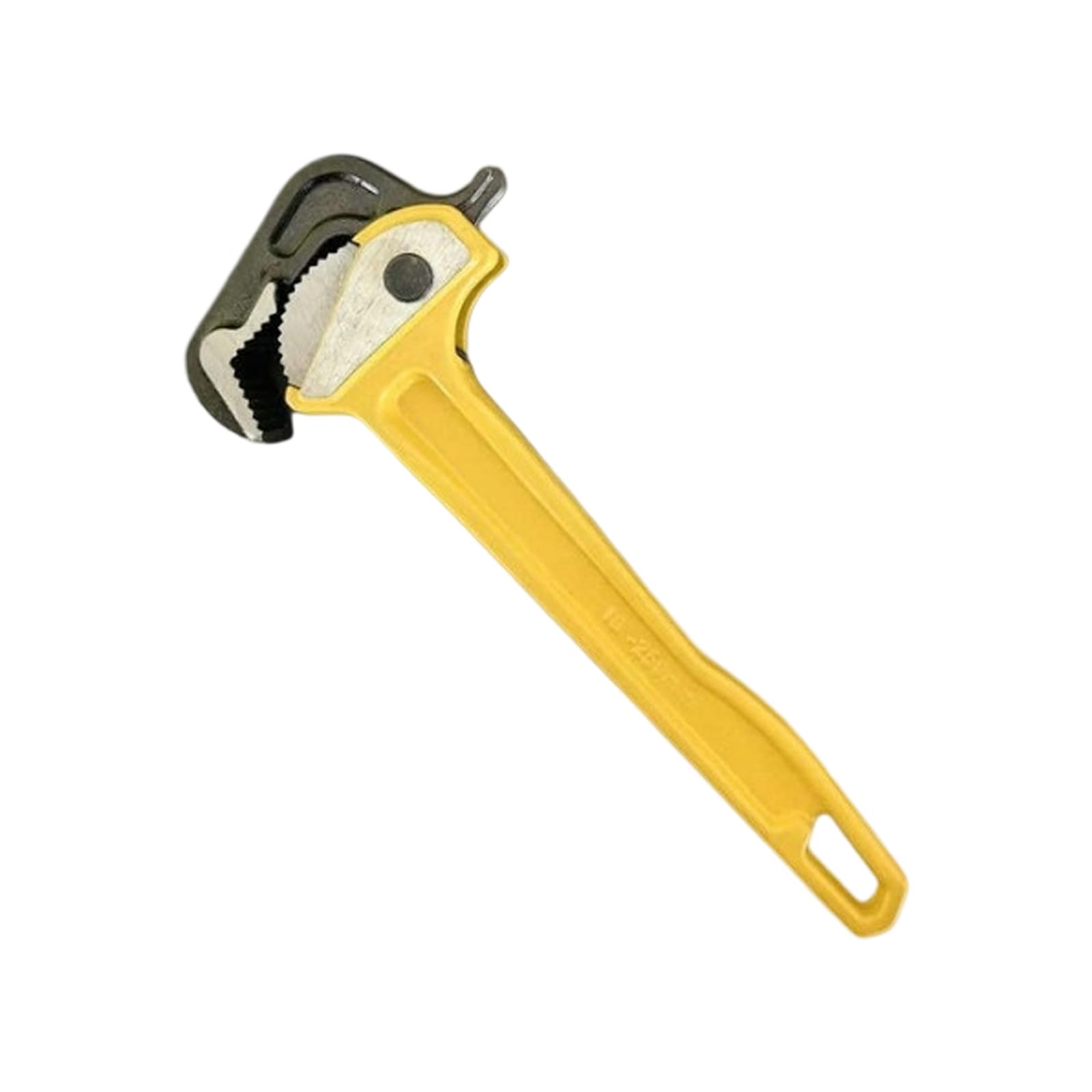 Msioytog Aluminum Handle Ratcheting Pipe Wrench 50mm Jaw Capacity High Torques Efficiency Resistant Pipe Vise Wrench