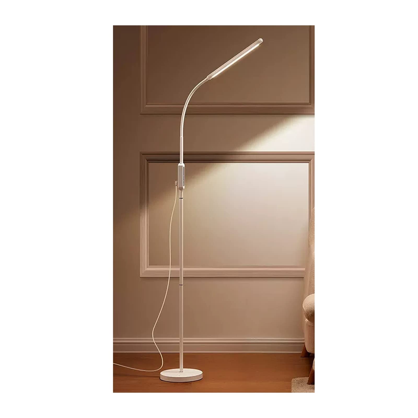 Lampa podłogowa do nauki czytania, salon, pionowa lampa Dekoracyjny(Czarny)