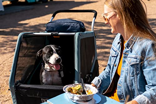 Burley Bark Ranger Fahrradanhänger Schwarz/Blau Einheitsgroße