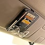 VAGURFO Car Sun Visor Organizer, Card Holder Sunglass Holder Pen Holder Cash Holder Pocket Organizer Registration Document Holder Auto Interior Accessories (Black)