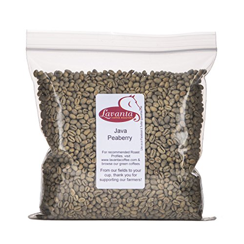 Lavanta Coffee Roasters Java Peaberry, Green, 2lb