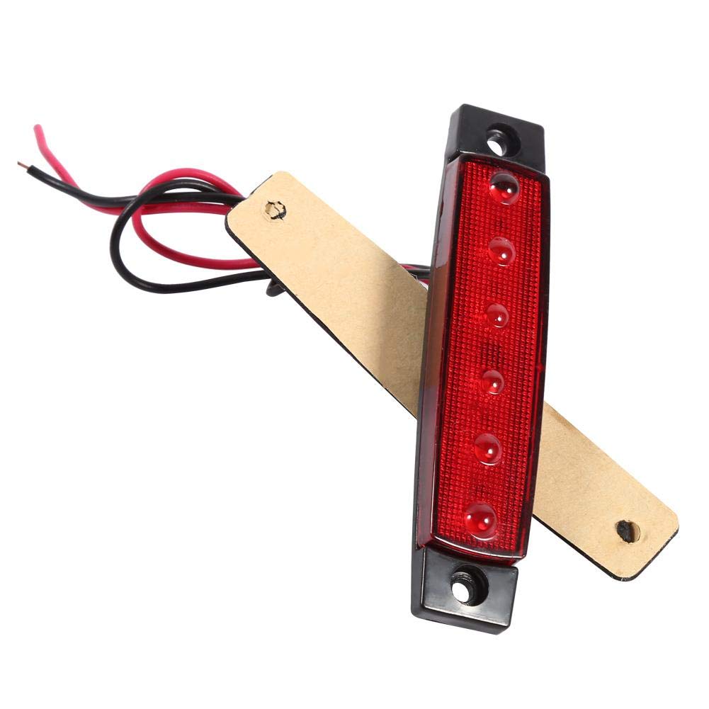 Luci Ingombro Camion 24V,Luci Di Posizione Laterali, Luce Di Posizione Laterale, 10 X 6 Led 24V Luci Di Posizione Laterali Rimorchio Indicatore Di Chiarezza Lampada Rettangolare Per Camion, Furgoni