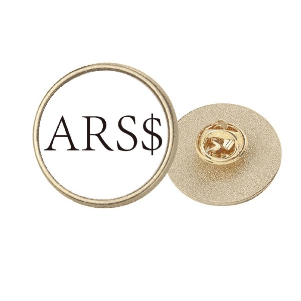 Broche peso argentin métal doré idéale pour accessoiriser vos manteaux