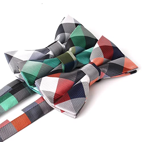 Adjustable Pre-Tied Bow Ties For Men Boys 6 Packs Bowtie Set Wedding Gifts (Lj021) #TOP1