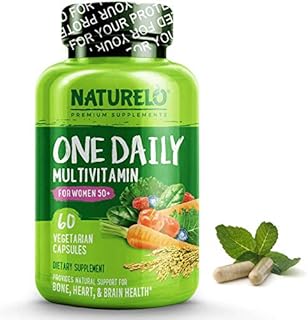 NATURELO One Daily Multivitamin for Women 50+ (Iron Free) - Menopause Support for Women Over 50 - Whole Food Supplement - Non-GMO - No Soy - 60 Capsules | 2 Month Supply