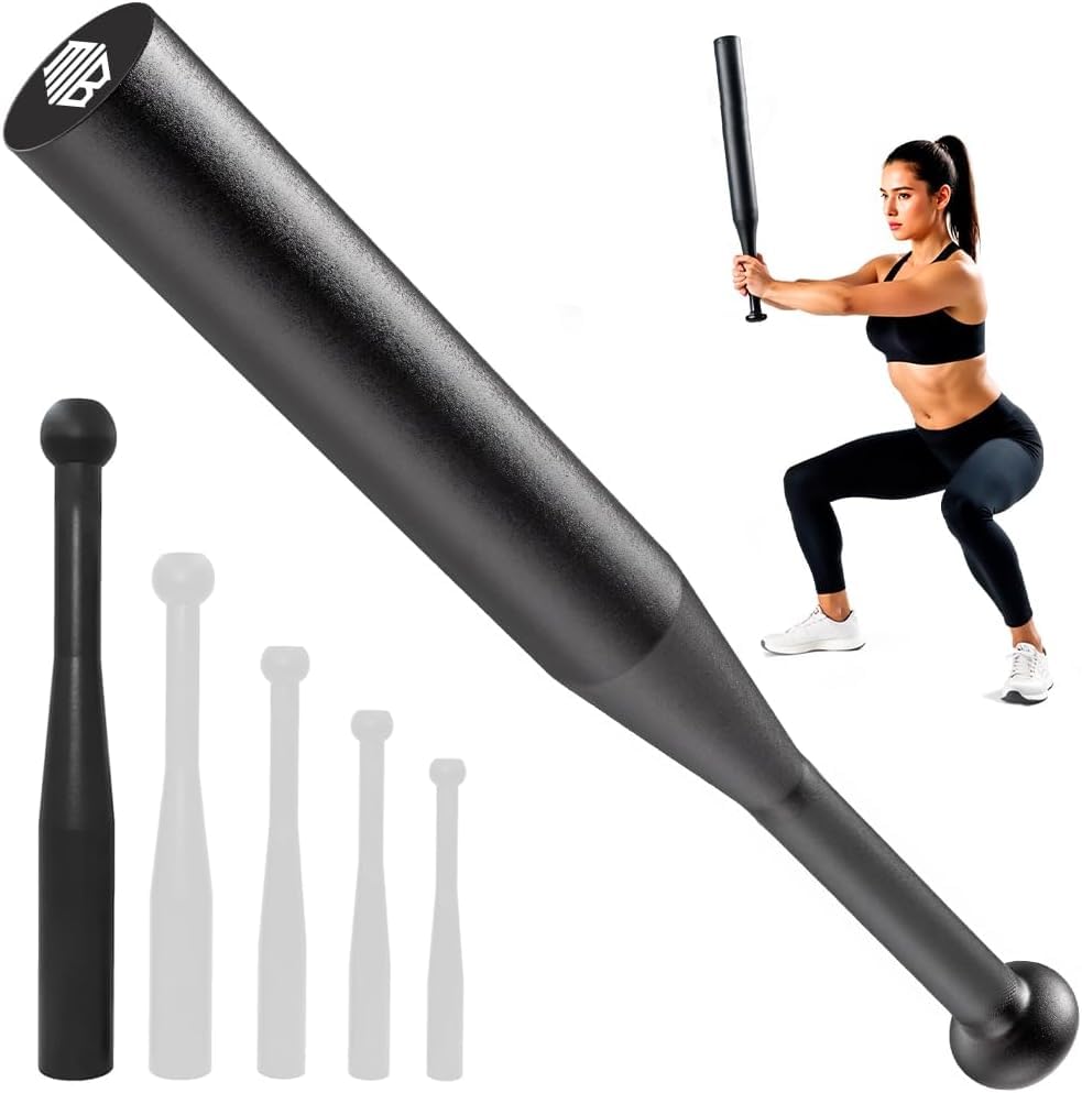 ManiBoom Mace Bell in ghisa - Mazza allenamento di forza - Clubbell 4 kg 6 kg 8 kg 10 kg 12 kg - Macebell per CrossFit, Fitness pesi