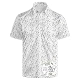 Wemkuqa Funny Groundhog Golf Shirts for Men Golf Lover Moisture Wicking Fun Polo Shirts for Men Quick-Dry Short Sleeve Men's Fun 3D Print Golf Polo Shirts - Funny Groundhog L