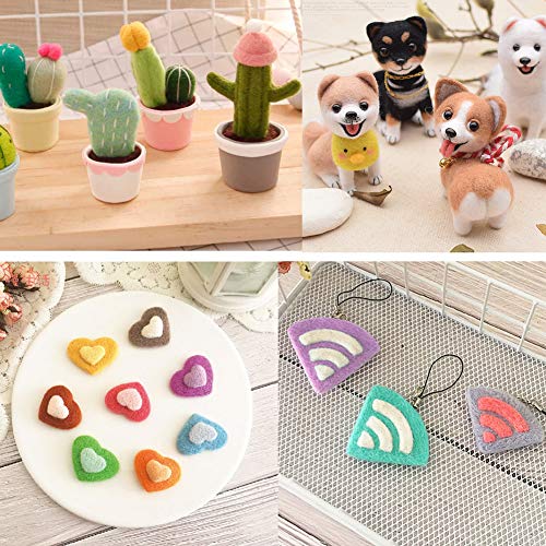 image for LUNARM Needle Felting Supplies, 21Pcs Color Felting Needles, 7Pcs Colo